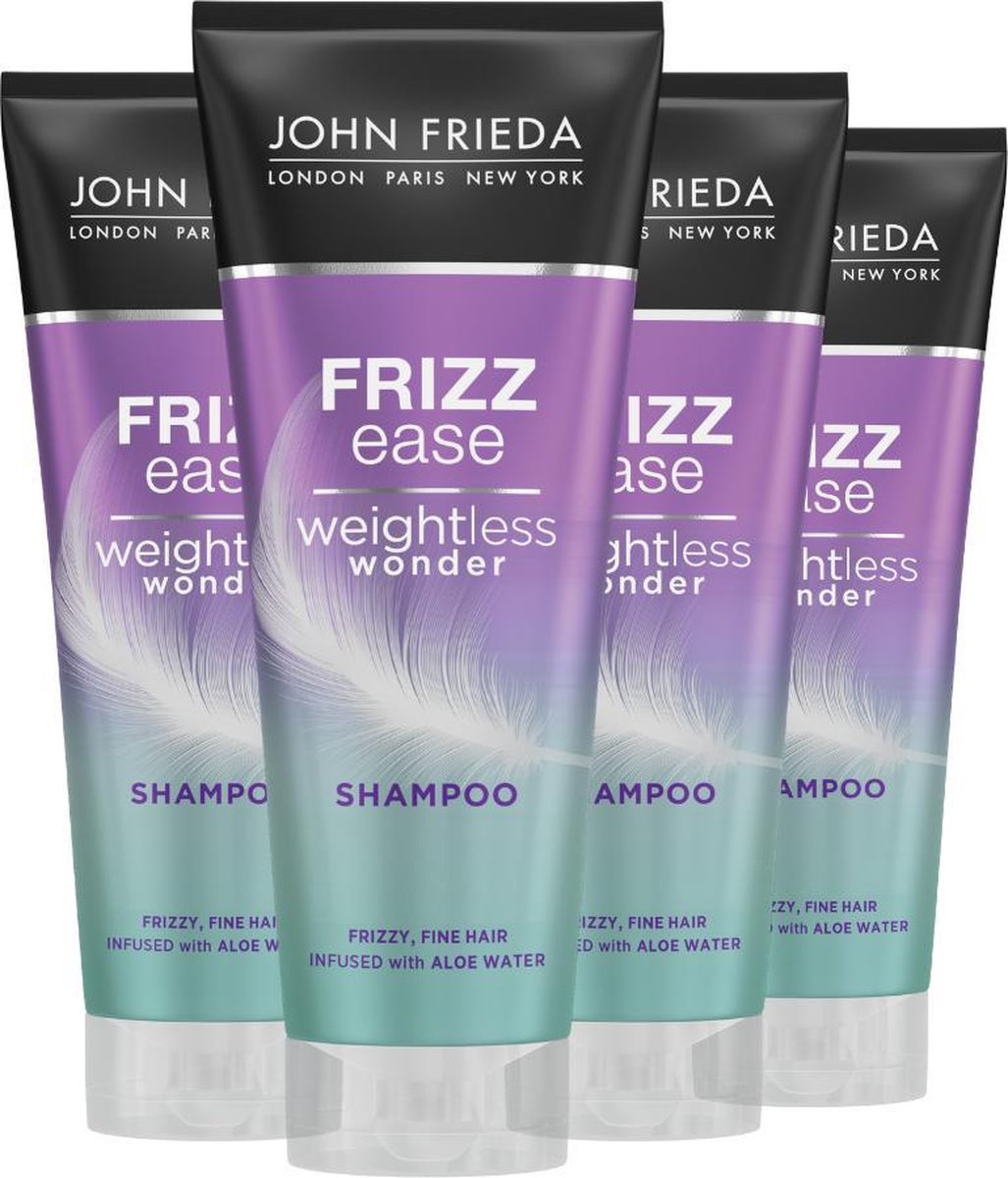 4x John Frieda Shampoo frizz ease weightless wonder 250ML
