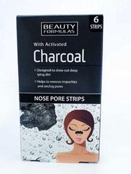 Beauty Formulas Charcoal Nose Pore Strips Cleansing Nose Strips With