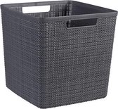 Curver Jute Mandje Cube 17L Donkergrijs