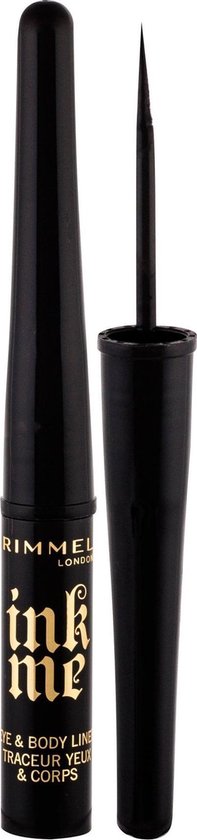 Zwarte Rimmel Ink Me oog- en body eyeliner met applicator