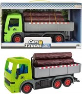 Toi-toys Frictie Vrachtwagen Met Boomstammen Groen 33cm