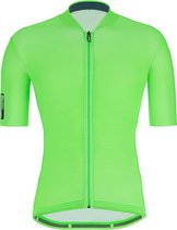 Santini Fietsshirt Korte mouwen Fluo Groen Heren - Color S/S Jersey Flashy Green - M