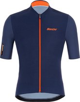 Santini Fietsshirt Korte mouwen Blauw Heren - Redux Vigor S/S Jersey Nautica Blue - XL