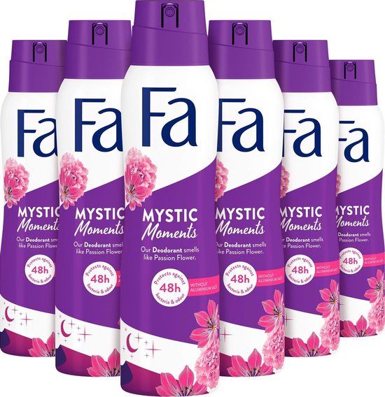 Fa Mystic Moments - Deodorant Spray - Voordeelverpakking - 6 x 150 ml - Fa