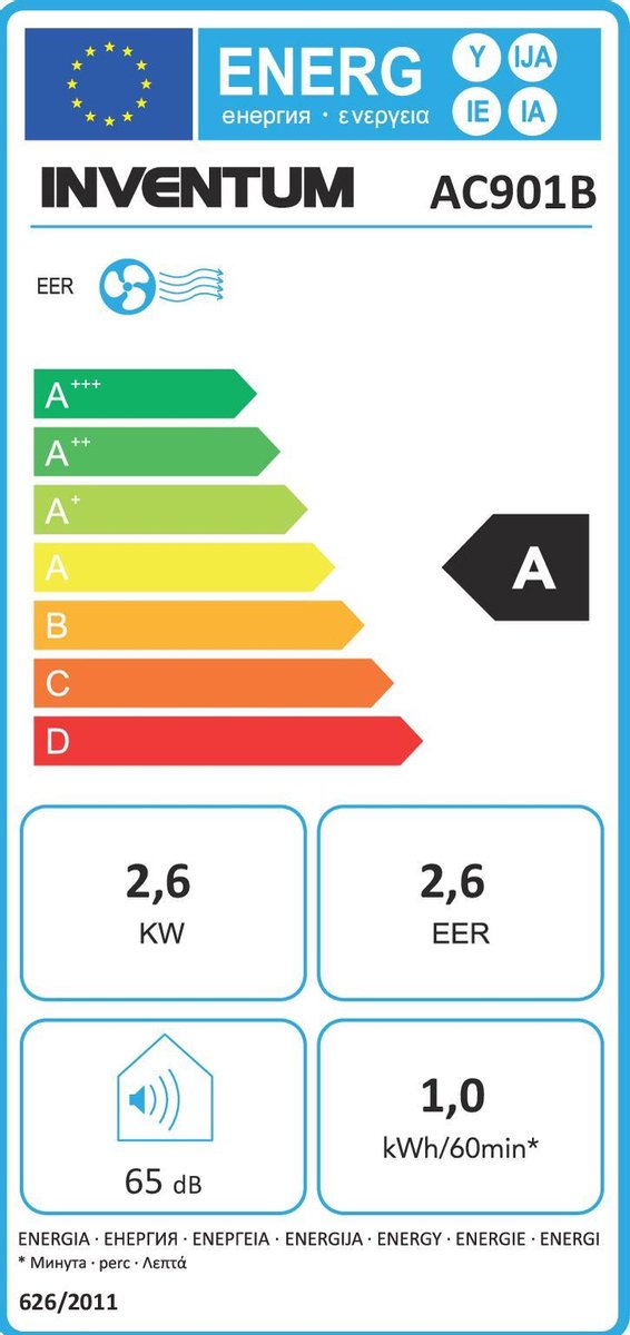 Afbeelding 2 van Inventum AC901B - Mobiele airconditioner - Airco - 3-in-1
