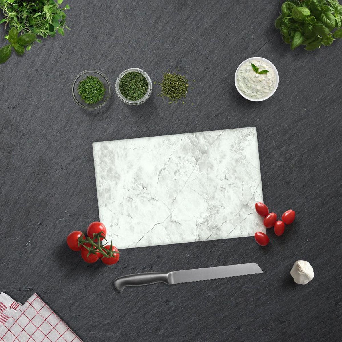 Planche à découper en verre trempé – Couvre-cuisinière et protège-plain