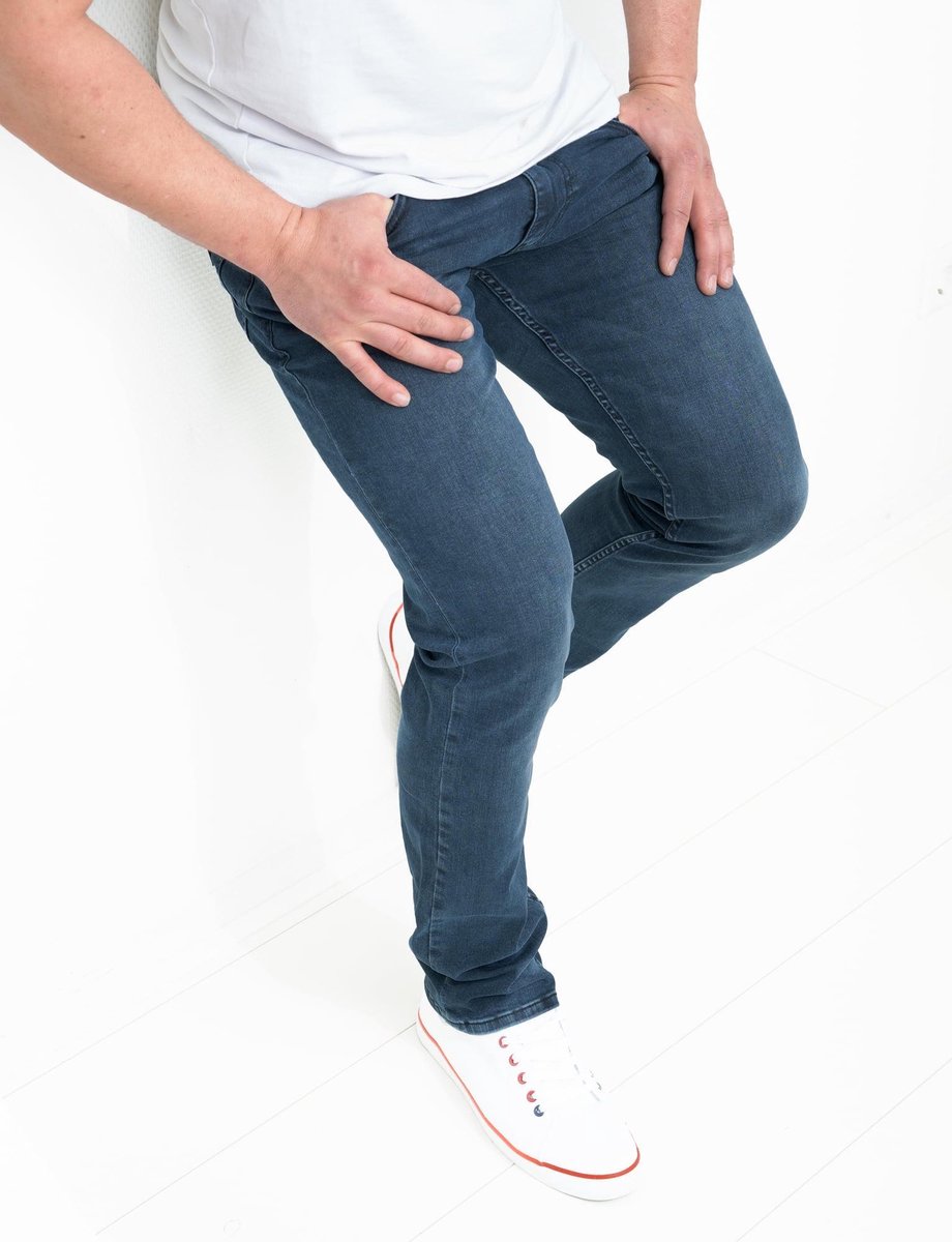 Heren jeans - Indigo flex denim - Used navy - L34