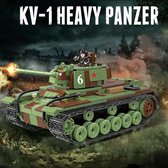 L07 - Russische KV1 Zware Tank - 768 onderdelen en 3 mini-figuren - WW2 Bouwstenen