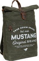 Mustang ® Genua - Rugtas - Rugzak - Backpack - Heavy waxed - Canvas - Army Green