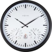 Horloge de station météo d'extérieur - 50 - 8 cm - plastique - noir Tournesol