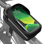 Fiets frametas waterdicht - fiets telefoonhouder ideaal voor navigatie - fietstas frame, fiets mobiele telefoon tas, fietsaccessoires