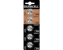 5 stuks Duracell CR2032 3volt knoopcel batterijen