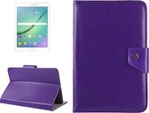 10 inch tablets Leather Case Crazy Horse Texture beschermhoes Shell met houder voor Asus ZenPad 10 Z300C, Huawei MediaPad M2 10.0-A01W, Cube IWORK10 (paars)