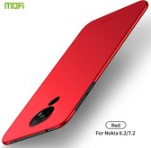Voor Nokia 6.2 / 7.2 MOFI frosted pc ultradunne harde koffer (rood)
