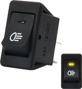 30 Amp 12 Volt Vier stekkers LED AAN UIT Auto Mistlamp Schakelaar (Geel Licht)