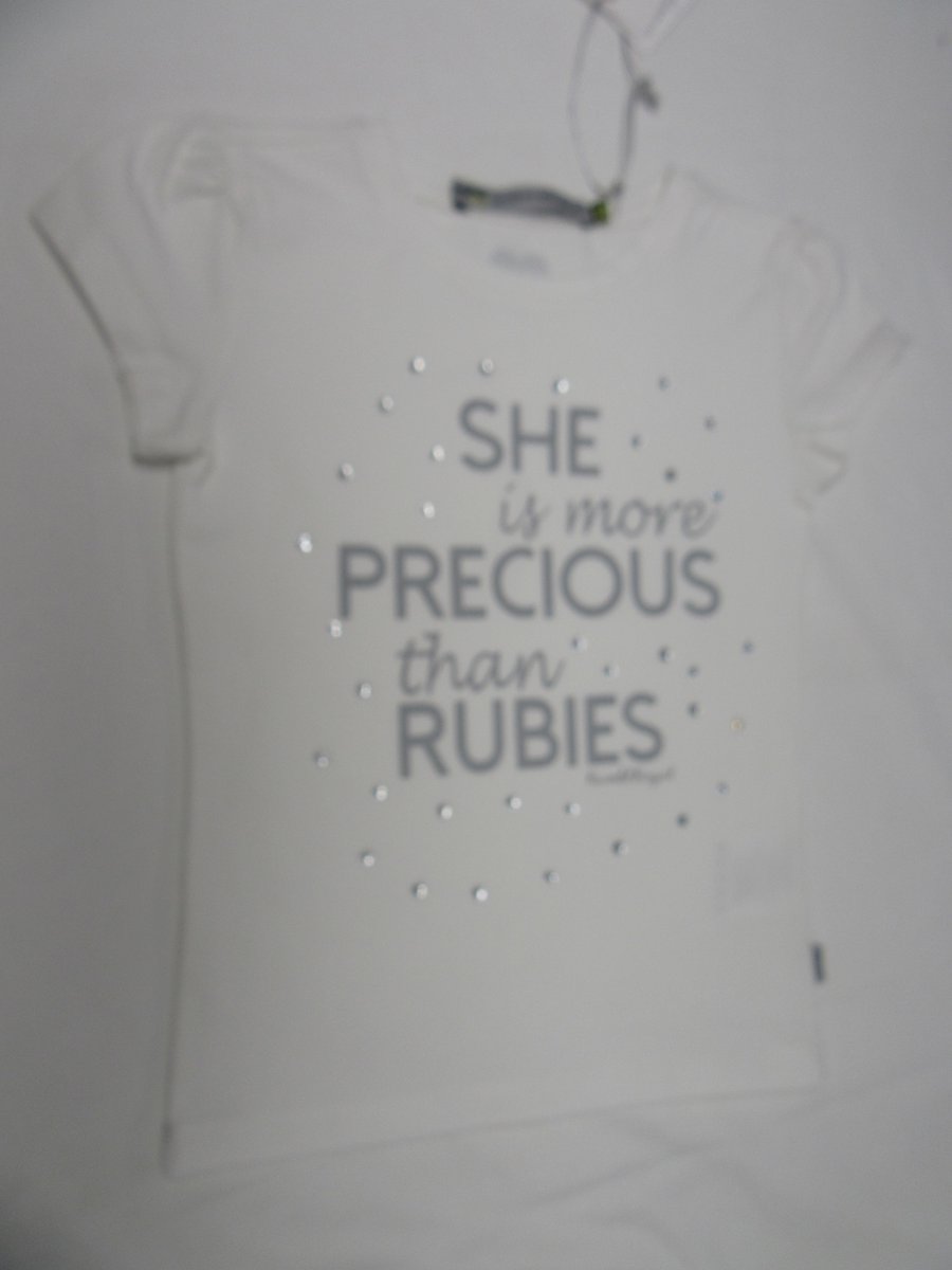 rumbl , meisje, t-shirt korte mouw , off white , she is more precious ... 116/122