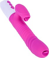 Power Escorts - Vibrator - Siliconen - USB - 7 Functies - Stakfunctie - Verwarming