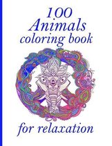 100 Animals coloring book for relaxation