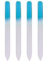 Glazen Nagelvijl Blauw - 4 Stuks - Glasvijl – Manicure - oDaani