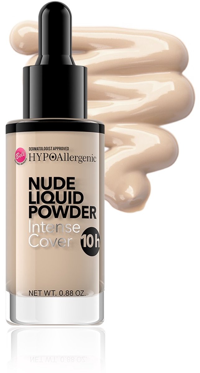 Bell - Hypoallergenic Nude Liquid Powder Intense Cover Liquid Mattifying Pudding 03 Natural 25G