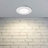 Arcchio - LED downlight - 1licht - aluminium, glas - H: 7.6 cm - wit, transparant - Inclusief lichtbron