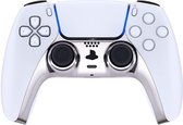 2x PlayCool Behuizing Front Faceplate Cover Shell Geschikt voor PS5 DualSense Controller – Playstation 5 Accessoires – Zilver