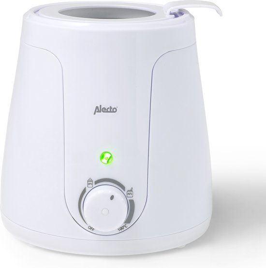 Alecto BW-70 - Flessenwarmer geschikt voor ieder flesje en potje - Snel en gemakkelijk in gebruik - Wit