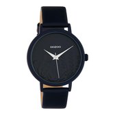 OOZOO Timepieces - Silver watch with yellow leather strap - C10607