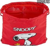 Rugtas met Koordjes Snoopy Rood