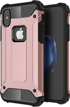 Apple iPhone XS Hoesje - Mobigear - Outdoor Serie - Hard Kunststof Backcover - Roségoud - Hoesje Geschikt Voor Apple iPhone XS