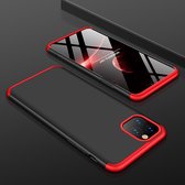 Apple iPhone 11 Pro Hoesje - Mobigear - 360 Serie - Hard Kunststof Backcover - Zwart / Rood - Hoesje Geschikt Voor Apple iPhone 11 Pro