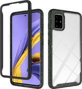 Voor Samsung Galaxy A51 schokbestendige sterrenhemel PC + TPU beschermhoes (zwart)