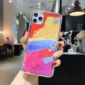 IMD aquarel weergavepatroon schokbestendig TPU beschermhoes voor iPhone 12 Pro Max (D3)