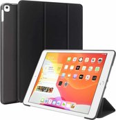 Voor iPad 10,2 inch 2019 / iPad Pro 10,5 inch Drie-opvouwbaar oppervlak PU-leer TPU Matte zachte onderkant met houder & slaap- / wekfunctie (zwart)