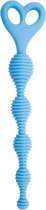 Climax Anal Anal Beads Silicone Stripes - Blue