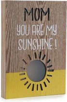 DECORATIEF BORD - hout - Mom you're my sunshine - moederdag