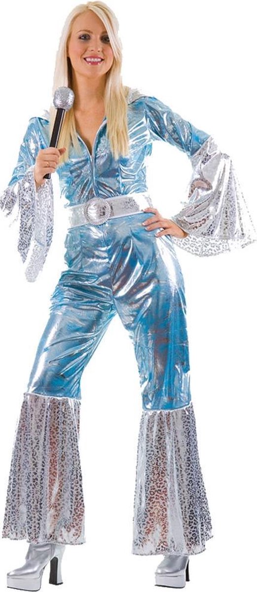 Elk jaar Voetzool Openlijk Generik Verkleedkleding Abba Jumpsuit kostuum voor dames Blauw - L | bol.com
