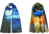 HH - Kunst - Sjaal dames - dames sjaal - 2 - dames sjaals - sjaals dames - Sjaal dames zomer - Sjaal Vincent van Gogh