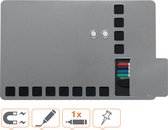 Nobo Magnetisch Combiboard - Prikbord En Whitebord In 1 - 61x39cm - Inclusief Whiteboard Accessoires - Zilver
