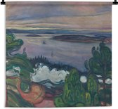 Tapisserie Edvard Munch - Train fumé - Edvard Munch Tapisserie coton 150x150 cm - Tapisserie avec photo