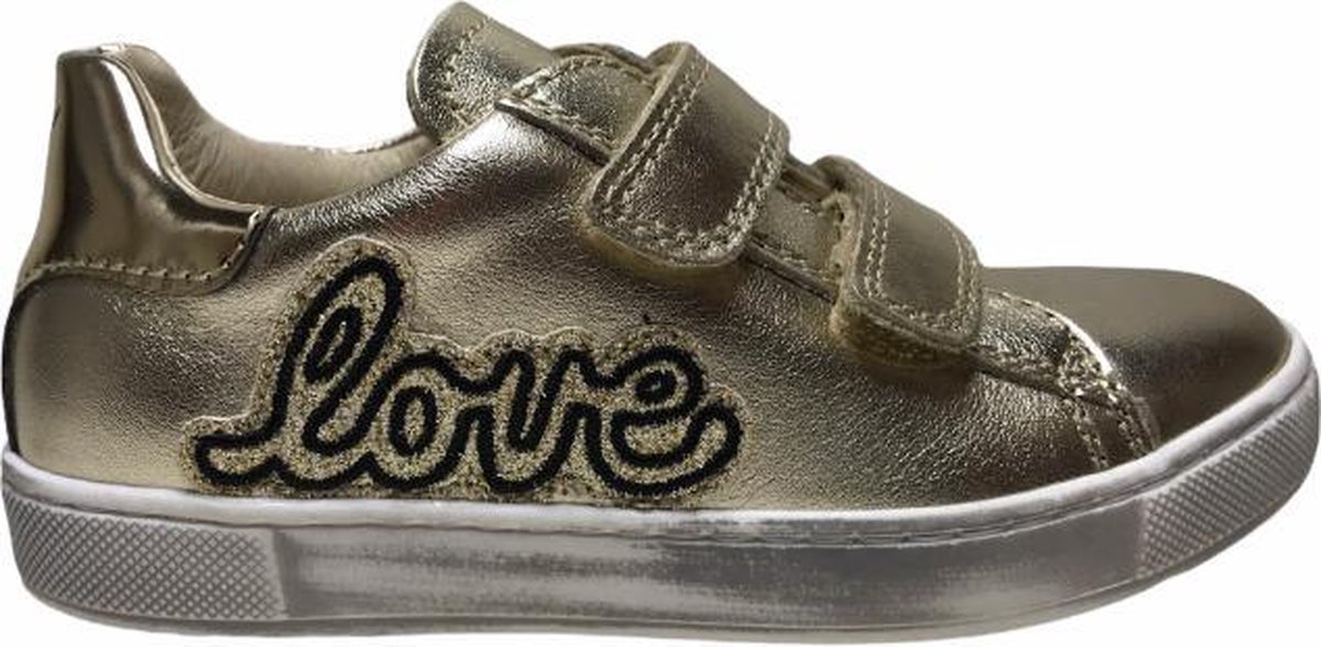 Naturino velcro's LOVE lederen sneakers Vith Goud mt 32 - Schoenen.nl