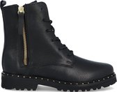 Omoda Bee 537-a Kids Omoda Veterboots - Laarzen Met Veters - Meisjes - Zwart - Maat 35