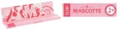 Mascotte roze vloei - Mascotte vloeipapier - Slim Size Pink Edition - 10 pakjes