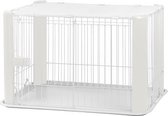 Puppyren met dak wit - 113x79x60 cm - 1 stuks