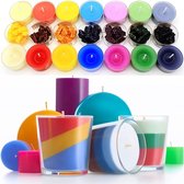 My Candles - Kaarsen Kleurstof - Pigment - Color Dye -  Zelf (Geur)Kaarsen Maken - 16 Kleuren - Oud Kaarsvet Hergebruiken - DIY - Volwassenen