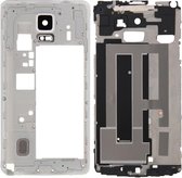 Volledige behuizing Cover (voorkant behuizing LCD Frame Bezel Plate + Midden Frame Bezel Back Plate behuizing Camera Lens Panel) voor Galaxy Note 4 / N910F (wit)