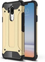 Voor LG G7 ThinQ Full-body Rugged TPU + PC Combinatie Cover Case (Goud)