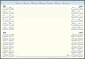 Brepols - Desk Mate - Onderlegger - 2022 - 35 bladen - transparante houder