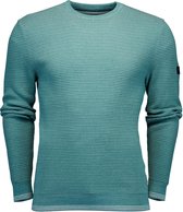 Cavallaro Napoli - Heren Trui - Graziano R-Neck Pullover - Groen - Maat L