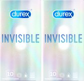 Durex Invisible Condooms Extra Dun -  2 x 10 stuks